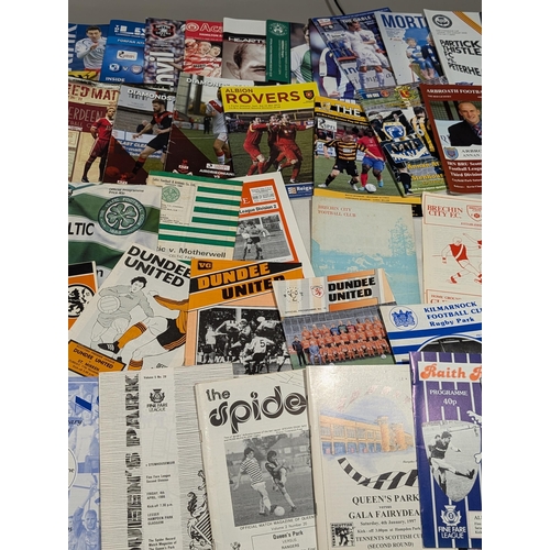 203 - Scottish League - Huge Bundle Mostly Vintage Scottish League Programmes Spanning Multiple Decades