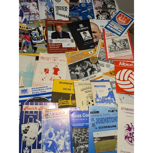 203 - Scottish League - Huge Bundle Mostly Vintage Scottish League Programmes Spanning Multiple Decades