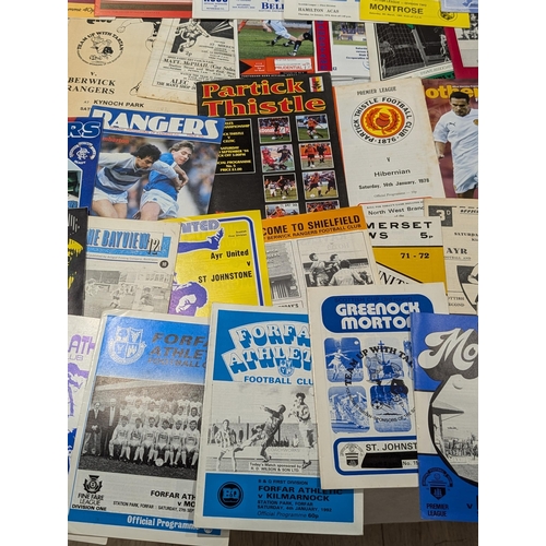 203 - Scottish League - Huge Bundle Mostly Vintage Scottish League Programmes Spanning Multiple Decades