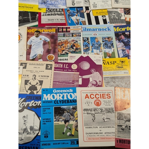 203 - Scottish League - Huge Bundle Mostly Vintage Scottish League Programmes Spanning Multiple Decades