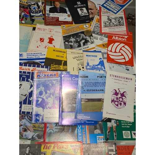 203 - Scottish League - Huge Bundle Mostly Vintage Scottish League Programmes Spanning Multiple Decades