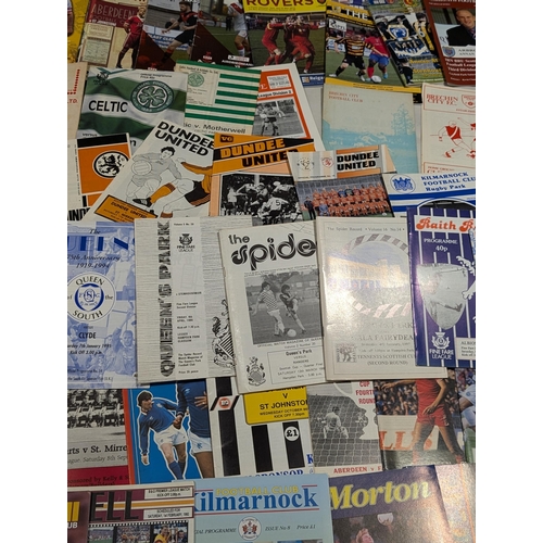 203 - Scottish League - Huge Bundle Mostly Vintage Scottish League Programmes Spanning Multiple Decades