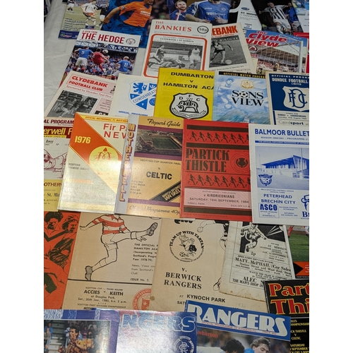 203 - Scottish League - Huge Bundle Mostly Vintage Scottish League Programmes Spanning Multiple Decades