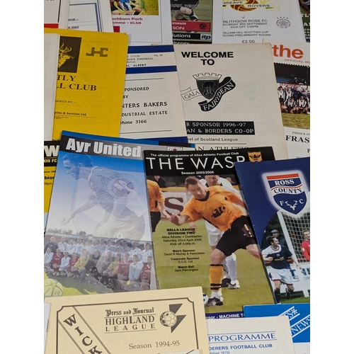 204 - Large Bundle Scottish League Etc Programmes - Nice Bundle