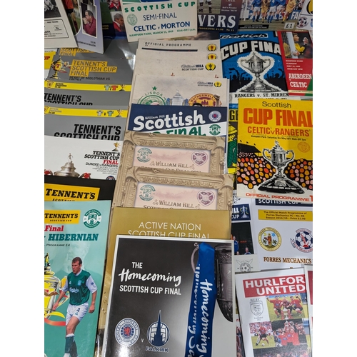 205 - Scottish Cup Programmes - Lots Here ! Finals Etc..