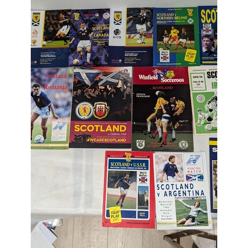 207 - Large Bundle Scottish International Games programmes