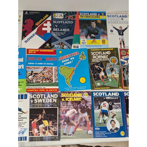 207 - Large Bundle Scottish International Games programmes