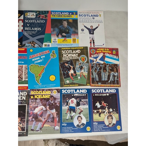 207 - Large Bundle Scottish International Games programmes