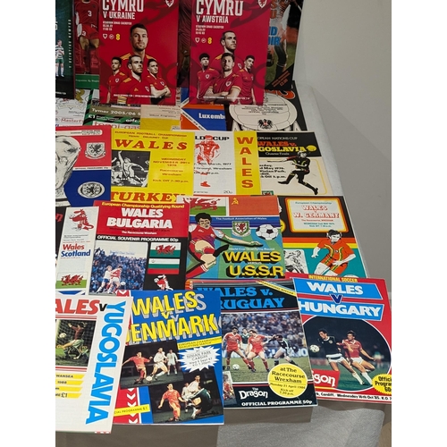 209 - Large Bundle Welsh League / Cup & International Programmes World Cup Interest Etc