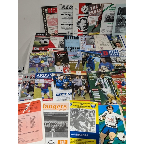 216 - Large Bundle Irish League Programmes - Vintage - Now