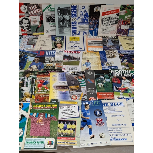 216 - Large Bundle Irish League Programmes - Vintage - Now