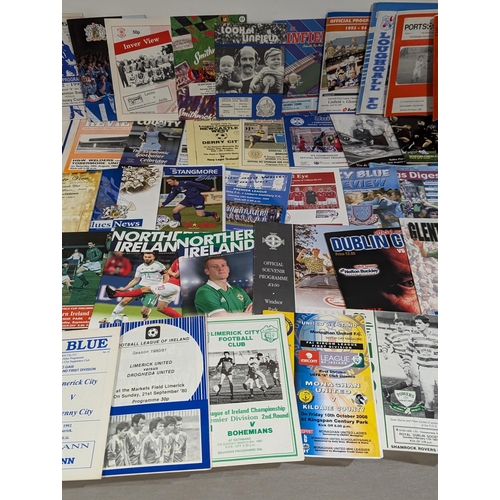 216 - Large Bundle Irish League Programmes - Vintage - Now