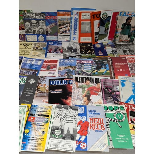 216 - Large Bundle Irish League Programmes - Vintage - Now