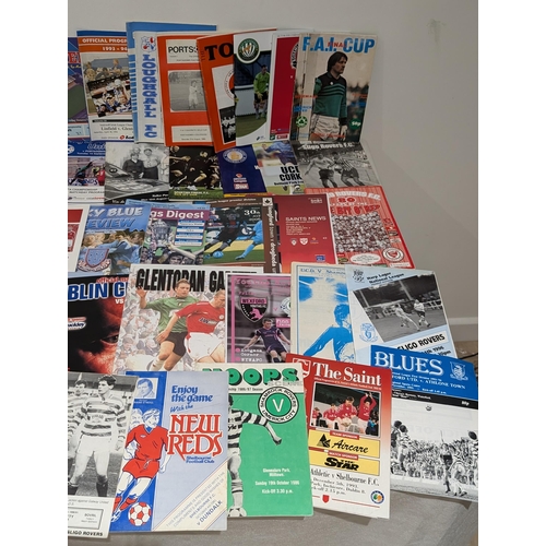 216 - Large Bundle Irish League Programmes - Vintage - Now