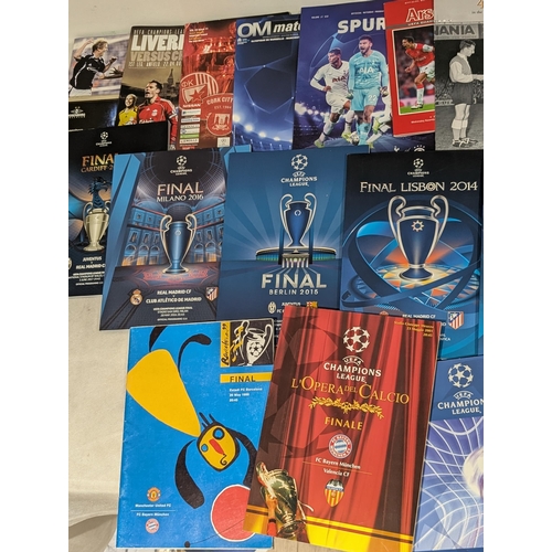 218 - 33 Champions League Programmes - Mostly Finals Editions