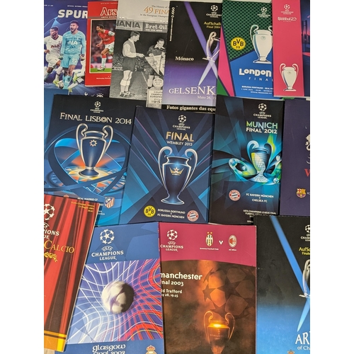 218 - 33 Champions League Programmes - Mostly Finals Editions