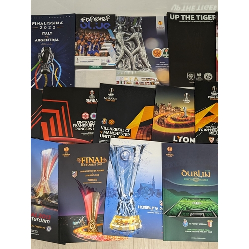 219 - Europa Cup / Conference League / Super Cup Large Selection Programmes Good Amount of Finals