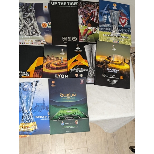 219 - Europa Cup / Conference League / Super Cup Large Selection Programmes Good Amount of Finals