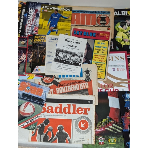 224 - FA Cup Rounds 1-6 70s Onwards Huge Bundle