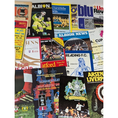 224 - FA Cup Rounds 1-6 70s Onwards Huge Bundle