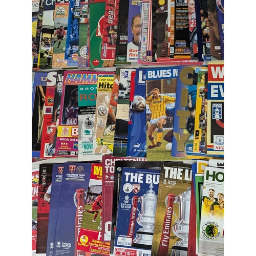 225 - FA Cup Rounds 1-6 70s Onwards Huge Bundle