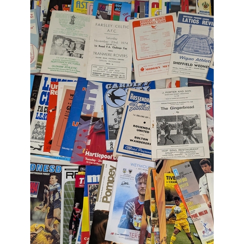 226 - FA Cup Rounds 1-6 70s Onwards Huge Bundle Notably Rossendale, Milwall, Dorchester Plus Hundreds More