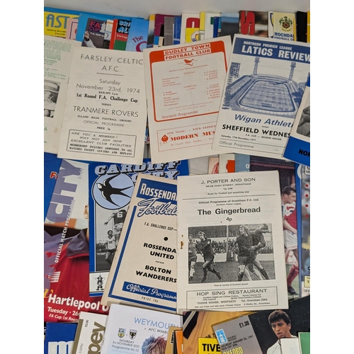 226 - FA Cup Rounds 1-6 70s Onwards Huge Bundle Notably Rossendale, Milwall, Dorchester Plus Hundreds More