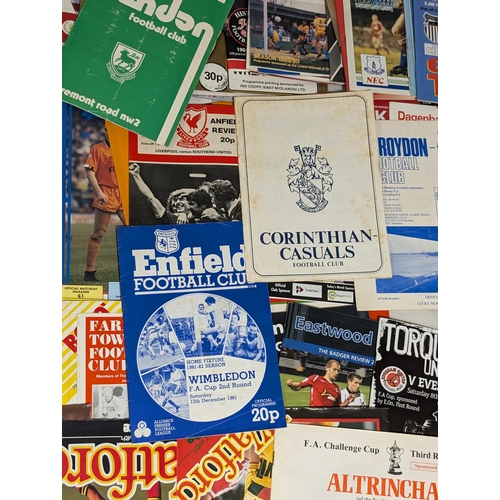 227 - FA Cup Rounds 1-6 70s Onwards Huge Bundle Notably - Atrincham v Spurs, Arnold FC, Hendon, Corinthian... 