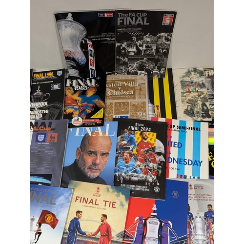 229 - FA Cup Finals Programmes - 80s Onwards Huge Bundle