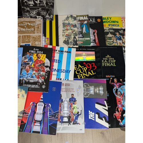 229 - FA Cup Finals Programmes - 80s Onwards Huge Bundle