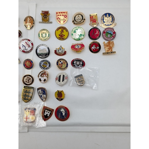 240 - Group 100 Football Lapel Badges / Pin Badges Mostly Non League Lots of Unusual Ones !