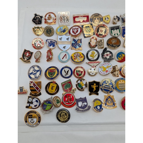 241 - Group 100 Football Lapel Badges / Pin Badges Mostly Non League Lots of Unusual Ones !