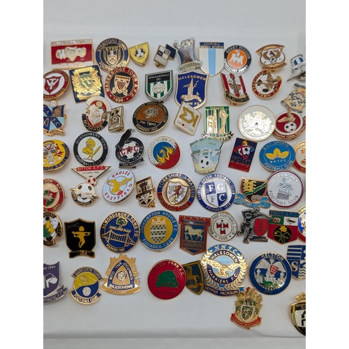 241 - Group 100 Football Lapel Badges / Pin Badges Mostly Non League Lots of Unusual Ones !