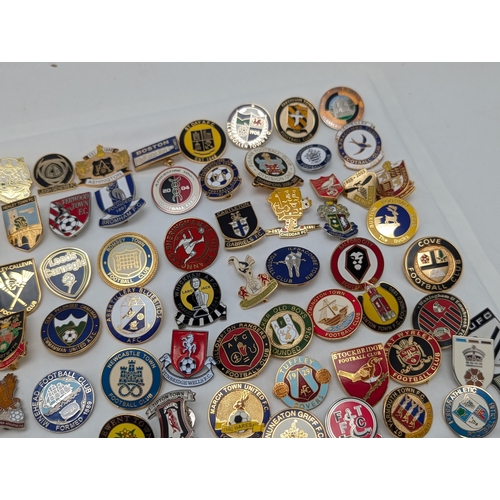 242 - Group 100 Football Lapel Badges / Pin Badges Mostly Non League Lots of Unusual Ones !