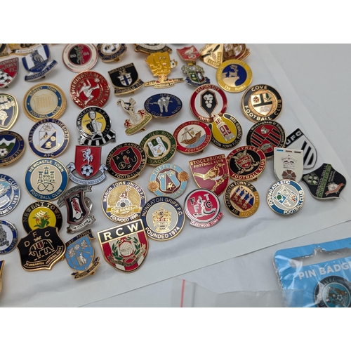 242 - Group 100 Football Lapel Badges / Pin Badges Mostly Non League Lots of Unusual Ones !