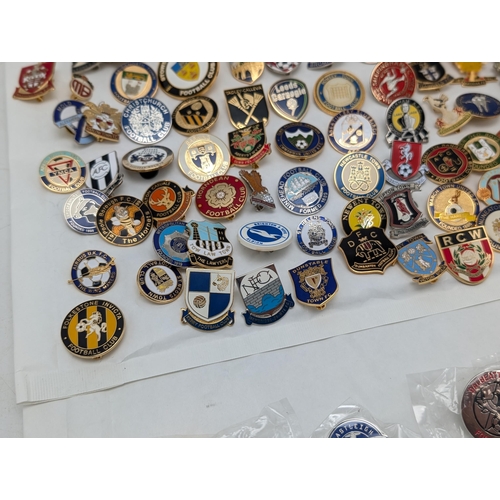 242 - Group 100 Football Lapel Badges / Pin Badges Mostly Non League Lots of Unusual Ones !