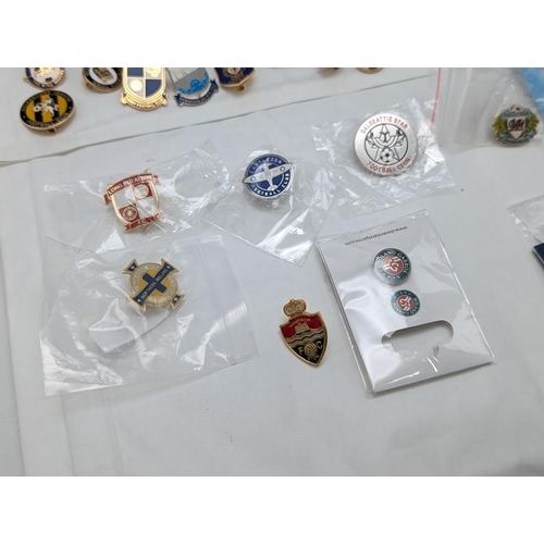 242 - Group 100 Football Lapel Badges / Pin Badges Mostly Non League Lots of Unusual Ones !