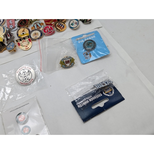 242 - Group 100 Football Lapel Badges / Pin Badges Mostly Non League Lots of Unusual Ones !