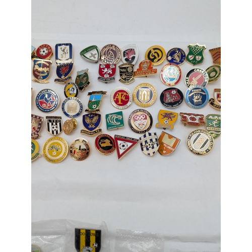 243 - Group 100 Football Lapel Badges / Pin Badges Mostly Non League Lots of Unusual Ones !