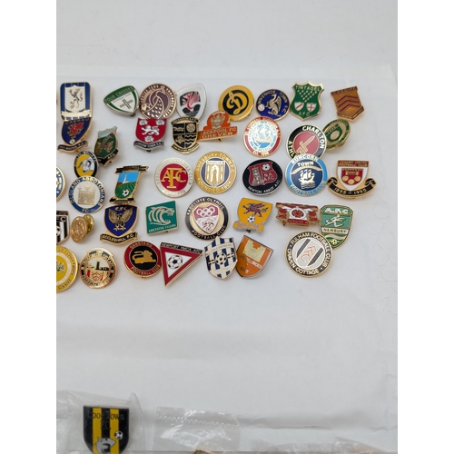 243 - Group 100 Football Lapel Badges / Pin Badges Mostly Non League Lots of Unusual Ones !