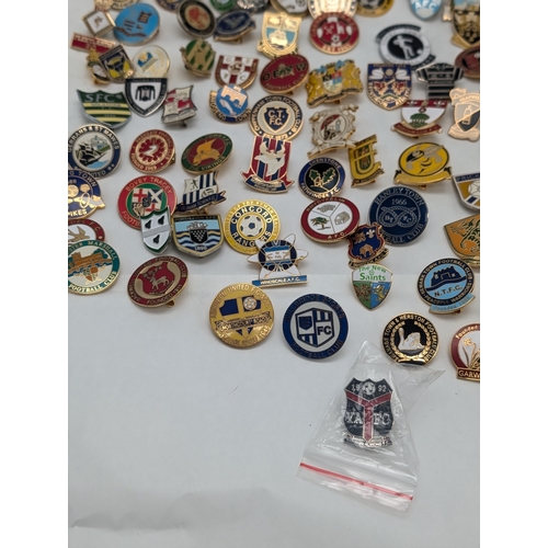 245 - Group 100 Football Lapel Badges / Pin Badges Mostly Non League Lots of Unusual Ones !