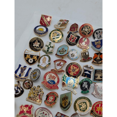 246 - Group 100 Football Lapel Badges / Pin Badges Mostly Non League Lots of Unusual Ones !