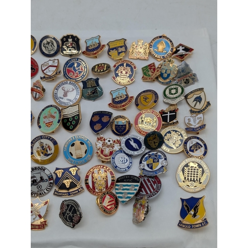 247 - Group 100 Football Lapel Badges / Pin Badges Mostly Non League Lots of Unusual Ones !