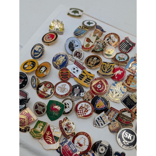 250 - Group 100 Football Lapel Badges / Pin Badges Mostly Non League Lots of Unusual Ones !