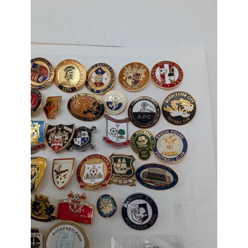 250 - Group 100 Football Lapel Badges / Pin Badges Mostly Non League Lots of Unusual Ones !