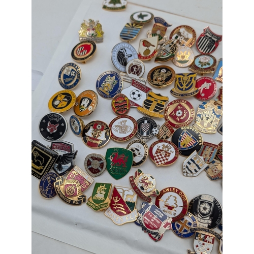 250 - Group 100 Football Lapel Badges / Pin Badges Mostly Non League Lots of Unusual Ones !