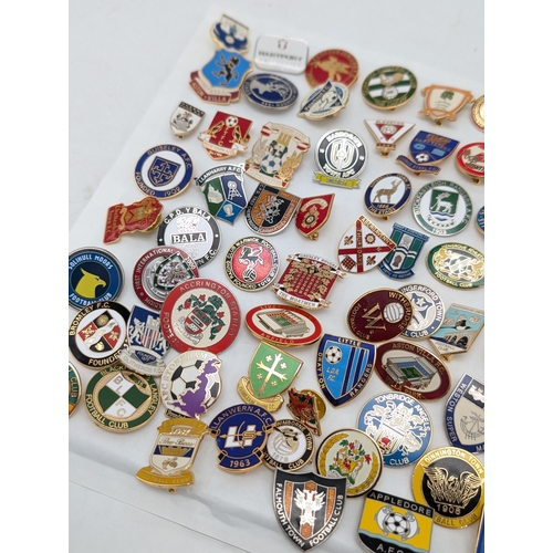 251 - Group 100 Football Lapel Badges / Pin Badges Mostly Non League Lots of Unusual Ones !