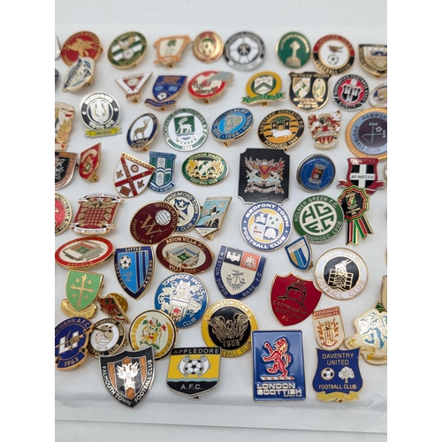 251 - Group 100 Football Lapel Badges / Pin Badges Mostly Non League Lots of Unusual Ones !