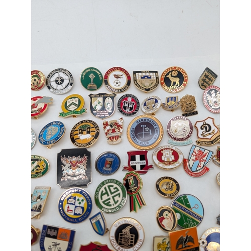 251 - Group 100 Football Lapel Badges / Pin Badges Mostly Non League Lots of Unusual Ones !