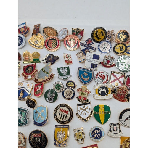 252 - Group 100 Football Lapel Badges / Pin Badges Mostly Non League Lots of Unusual Ones !